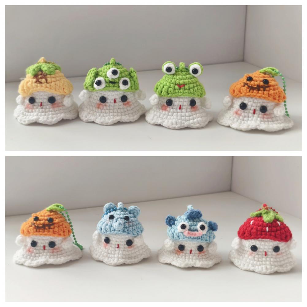 Crochet Ghost Charm Halloween  - Spider Plant Hanging 评论和价格