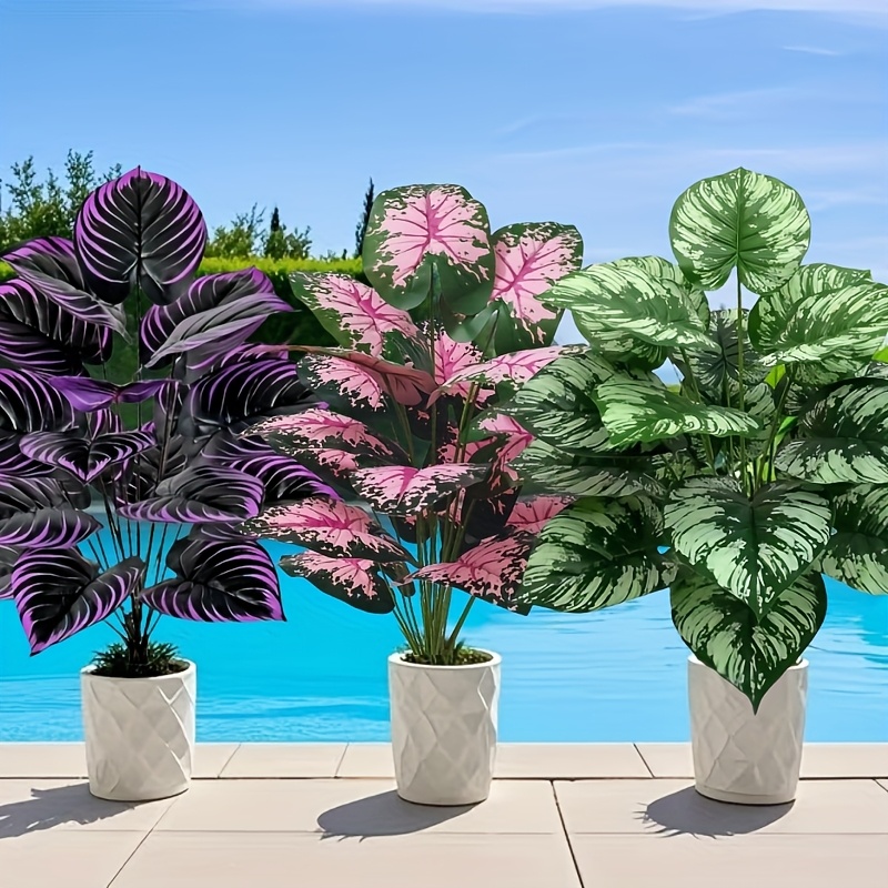 3pcs 60cm  Large Artificial Gr - Monstera Adansonii 评论和价格