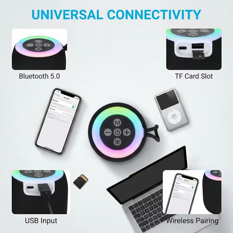 Mini Bluetooth Speaker with La - Google Speaker Nest Audio 评论和价格